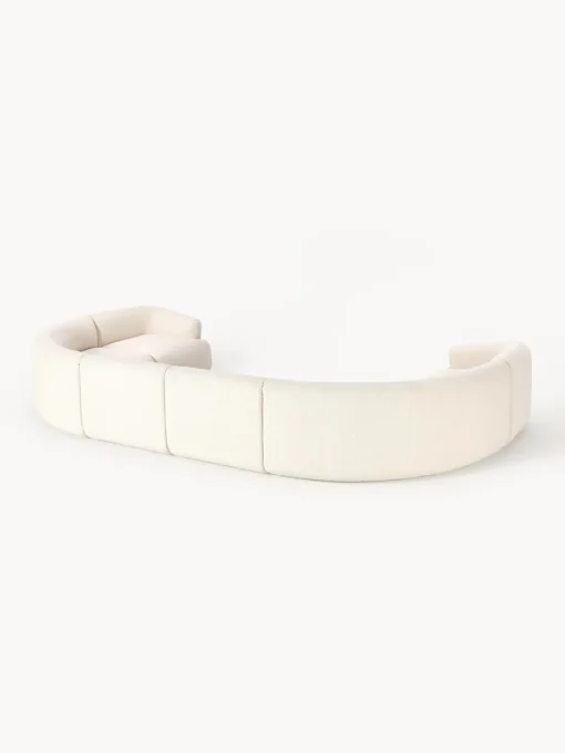 Westwing Collection Sofá rinconera modular grande en tejido bouclé Sofia