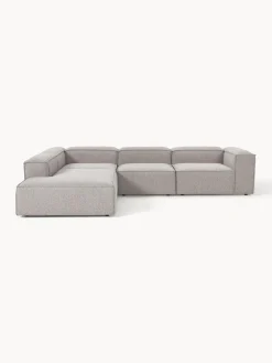 Westwing Collection Sofá rinconera modular grande en tejido bouclé Lennon^ Sofás