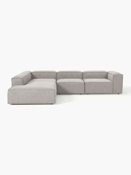 Westwing Collection Sofá rinconera modular grande en tejido bouclé Lennon^ Sofás