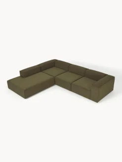 Westwing Collection Sofá rinconera modular grande en tejido bouclé Lennon^ Sofás