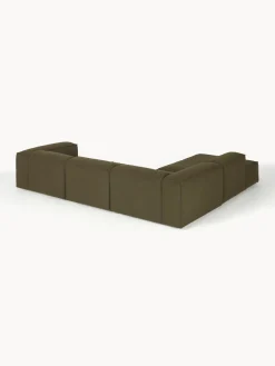 Westwing Collection Sofá rinconera modular grande en tejido bouclé Lennon^ Sofás
