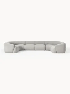Westwing Collection Sofá rinconera modular grande en tejido bouclé Sofia^ Sofás 4 Plazas