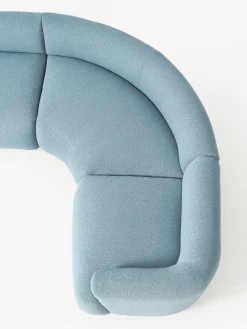 Westwing Collection Sofá rinconera modular grande en tejido bouclé Sofia^ Sofás 4 Plazas