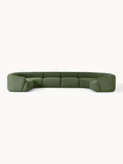 Westwing Collection Sofá rinconera modular grande en tejido bouclé Sofia^ Sofás 4 Plazas