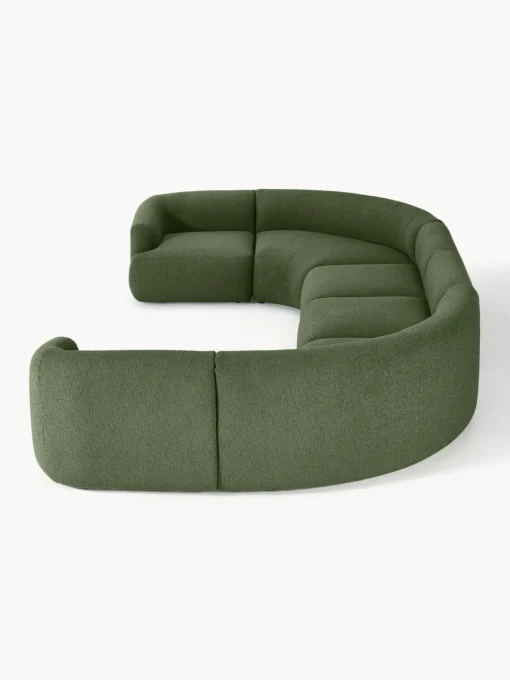 Westwing Collection Sofá rinconera modular grande en tejido bouclé Sofia^ Sofás 4 Plazas