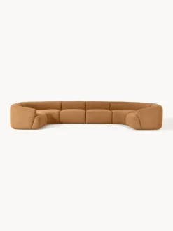 Westwing Collection Sofá rinconera modular grande en tejido bouclé Sofia