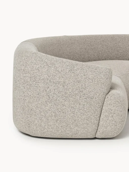 Westwing Collection Sofá rinconera modular grande en tejido bouclé Sofia