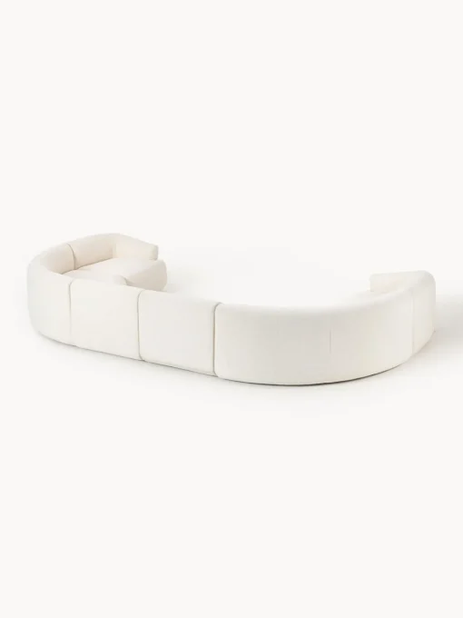 Westwing Collection Sofá rinconera modular grande en tejido bouclé Sofia