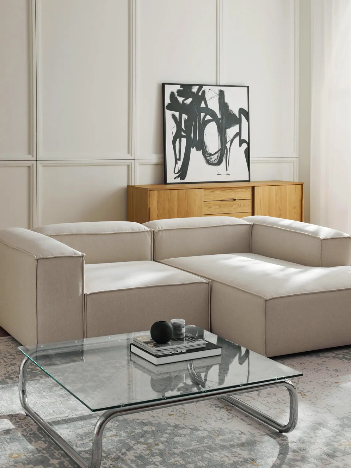 Westwing Collection Sofá rinconera modular Lennon