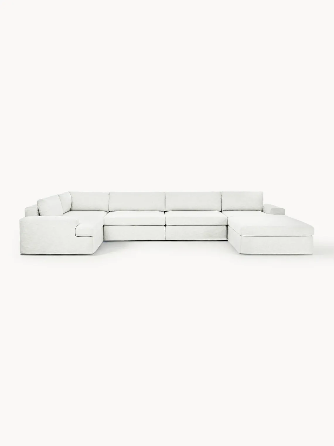 Westwing Collection Sofá rinconera modular Russell, desenfundable