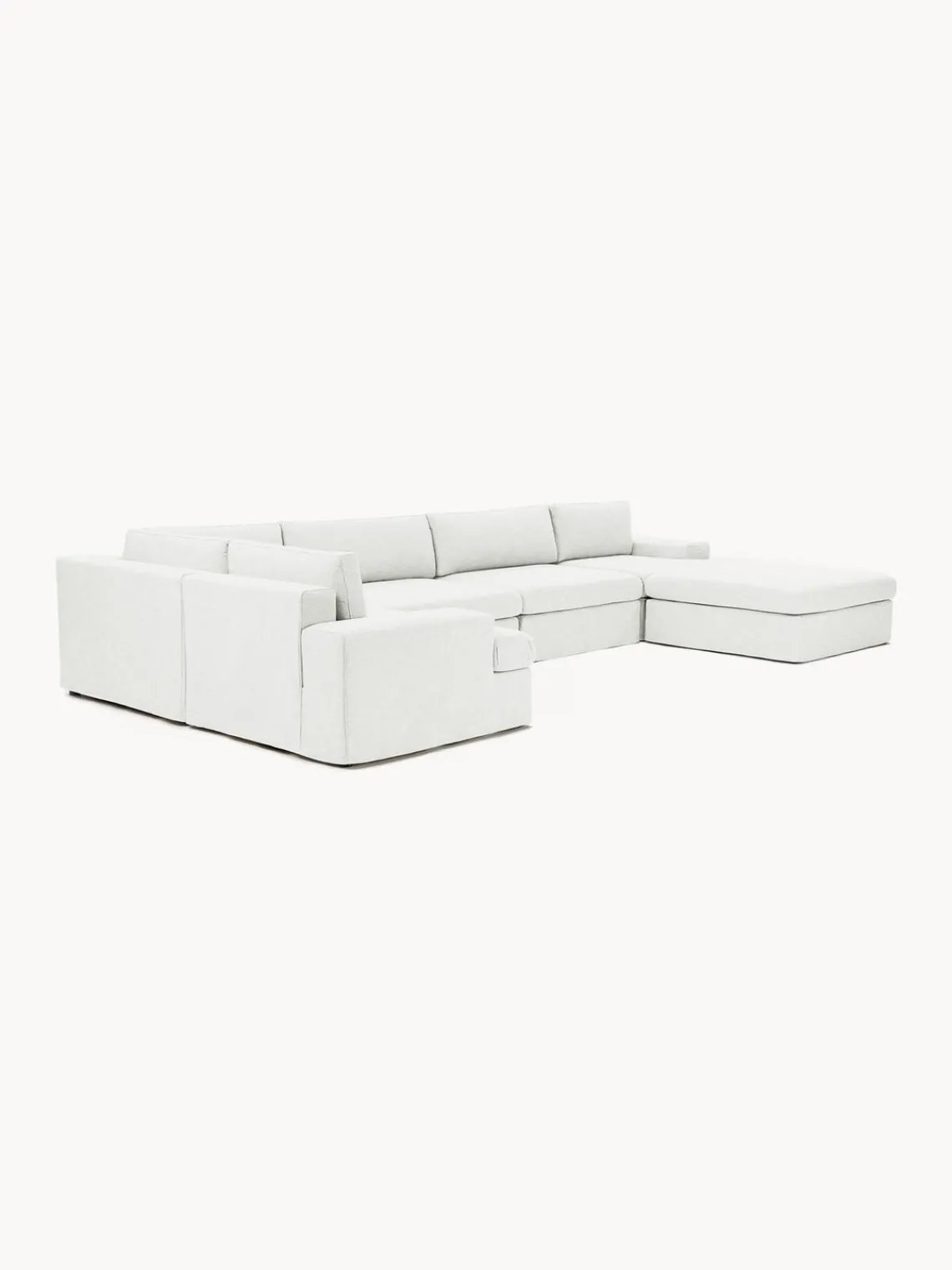 Westwing Collection Sofá rinconera modular Russell, desenfundable