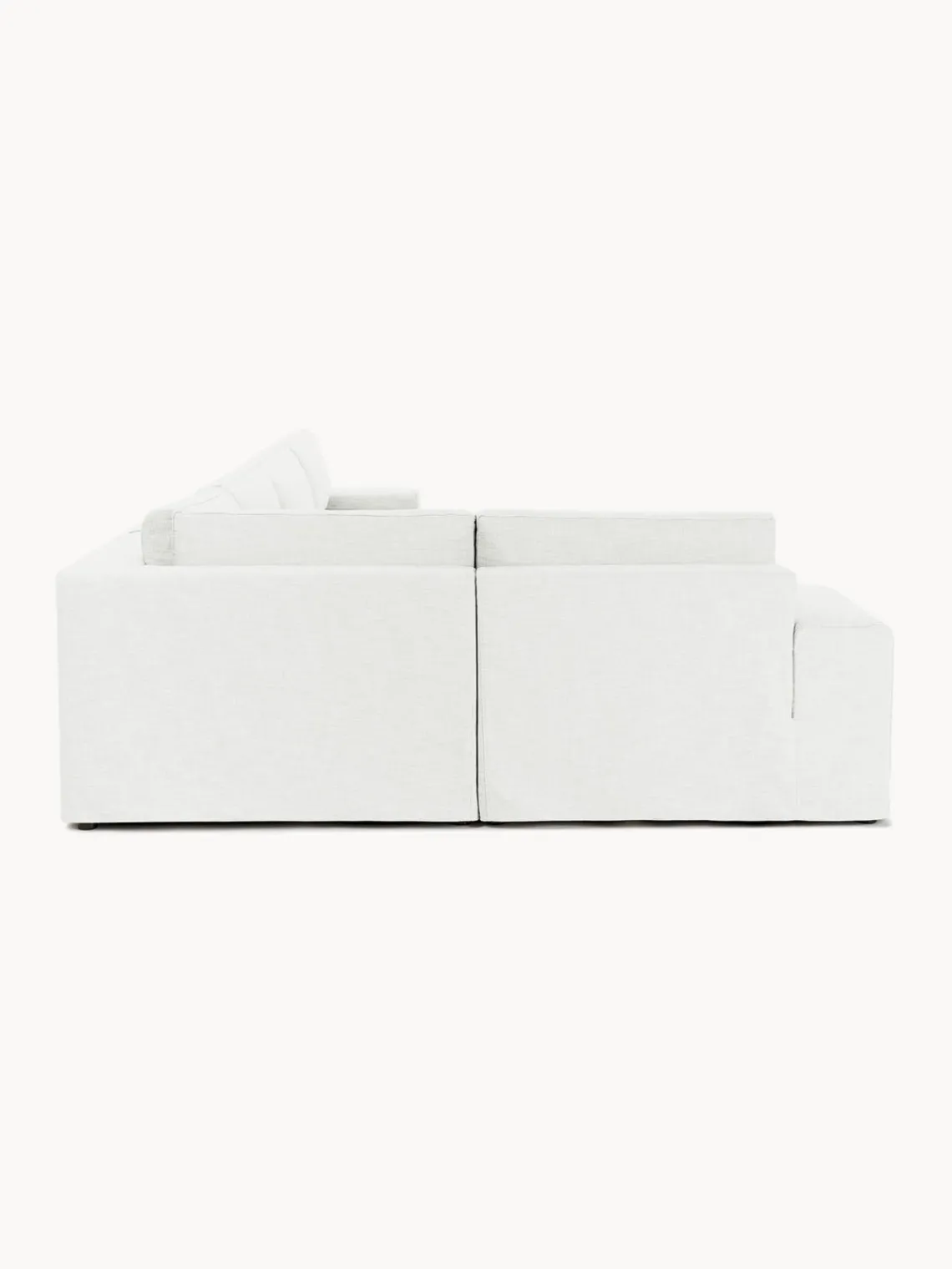 Westwing Collection Sofá rinconera modular Russell, desenfundable