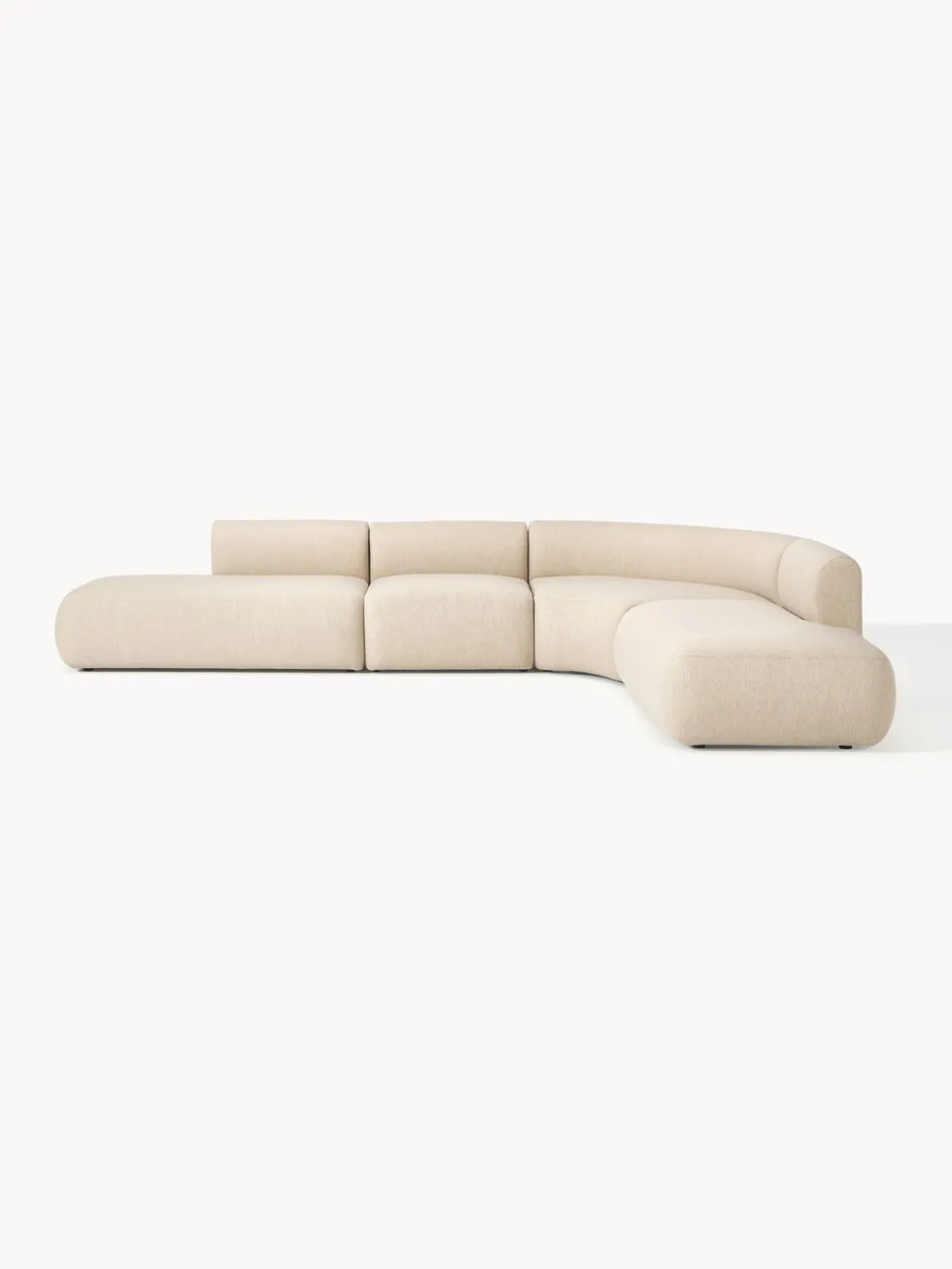 Westwing Collection Sofá rinconera modular Sofia (4 plazas)