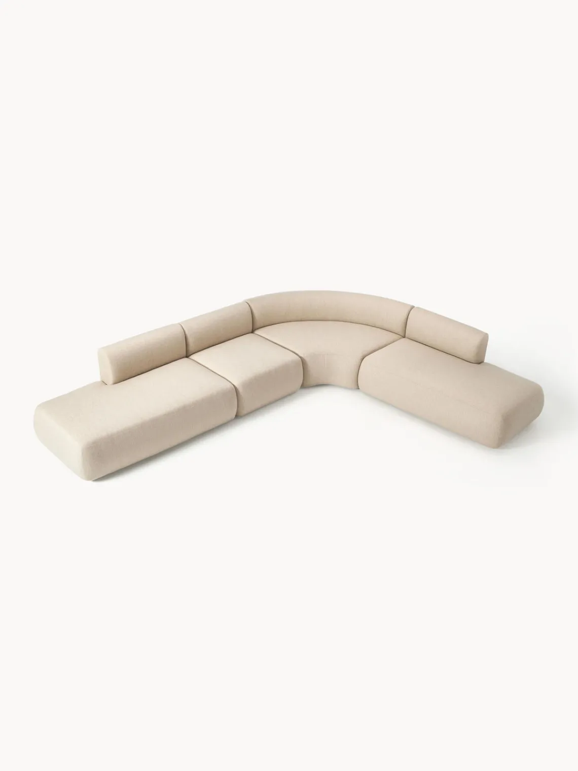 Westwing Collection Sofá rinconera modular Sofia (4 plazas)
