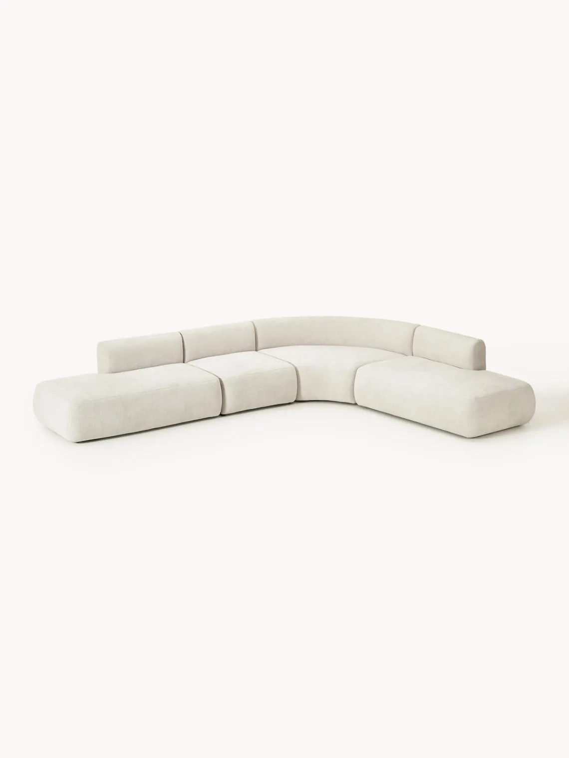 Westwing Collection Sofá rinconera modular Sofia (4 plazas)