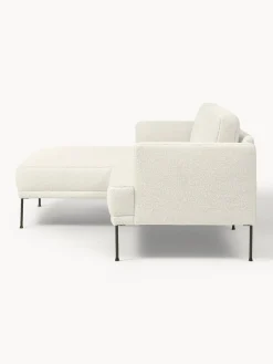 Westwing Collection Sofá rinconera pequeño de borreguillo Fluente