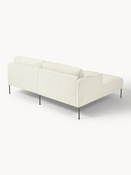 Westwing Collection Sofá rinconera pequeño de borreguillo Fluente