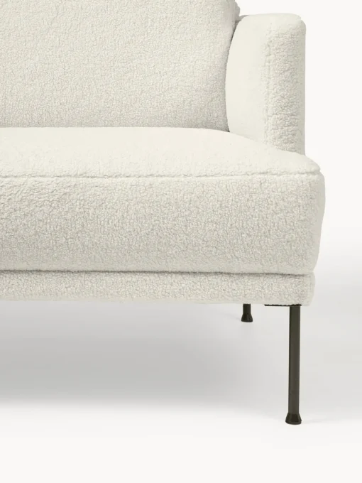Westwing Collection Sofá rinconera pequeño de borreguillo Fluente