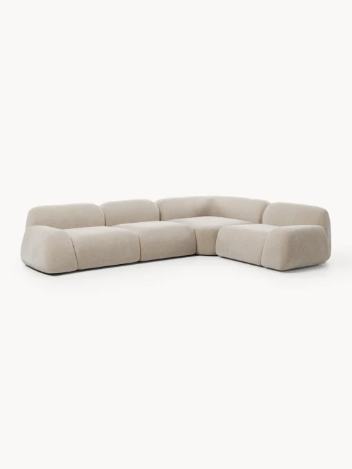 Westwing Collection Sofá rinconera Wolke (4 plazas)