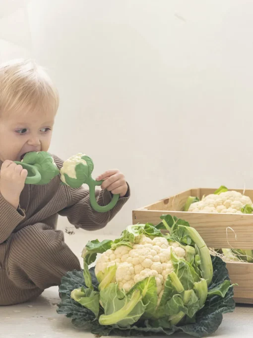 Niños Oli & Carol Sonajero artesanal Cauliflower