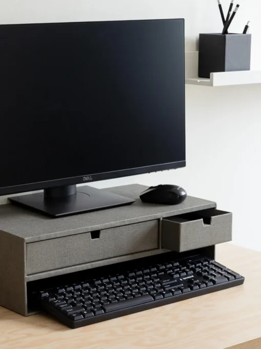 Bigso Box of Sweden Soporte para monitor con cajones Ted