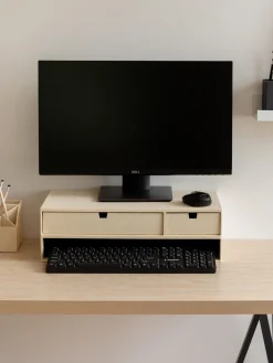 Bigso Box of Sweden Soporte para monitor con cajones Ted