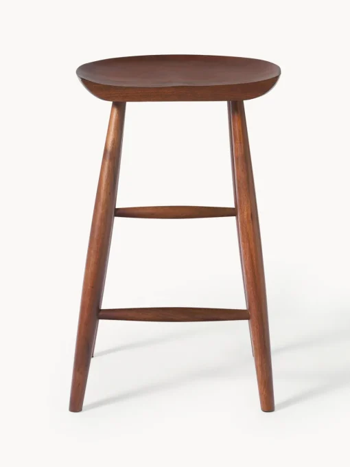 Westwing Collection Taburete alto de madera de mango Nino