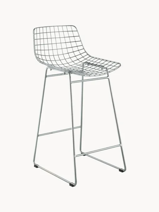 HKLIVING Taburete alto de metal Wire