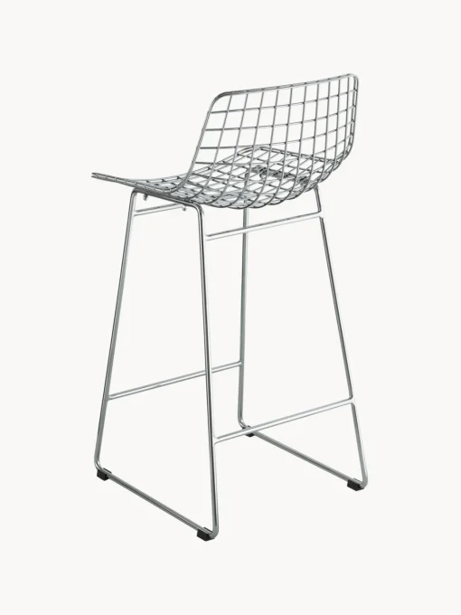 HKLIVING Taburete alto de metal Wire