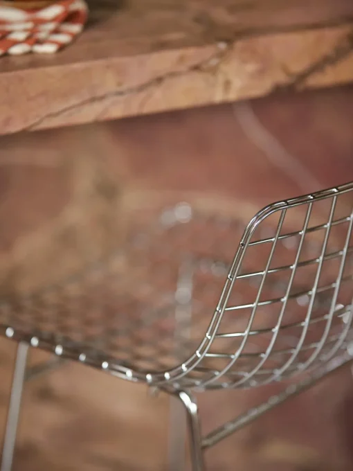 HKLIVING Taburete alto de metal Wire