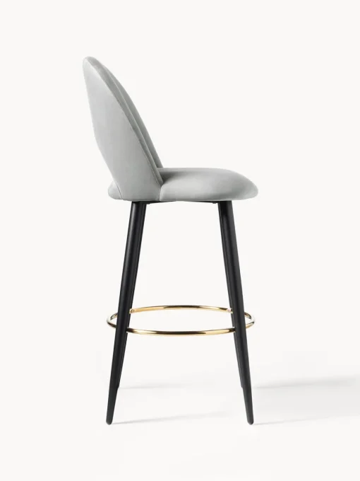 Westwing Collection Taburete alto de terciopelo Rachel^ Taburetes Altos|Sillas