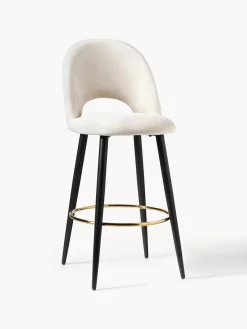 Westwing Collection Taburete alto de terciopelo Rachel^ Taburetes Altos|Sillas