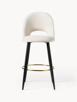 Westwing Collection Taburete alto de terciopelo Rachel^ Taburetes Altos|Sillas