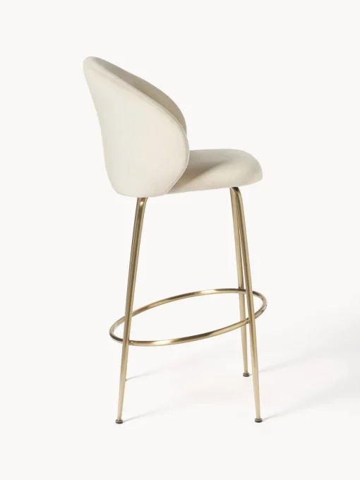 Westwing Collection Taburete alto de terciopelo Luisa^ Taburetes Altos|Sillas