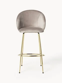 Westwing Collection Taburete alto de terciopelo Luisa
