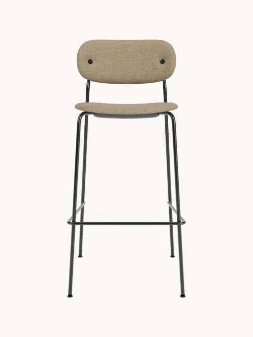 Audo Copenhagen Taburete alto en tejido bouclé con estructura de metal Co^ Taburetes Altos|Sillas