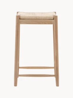 Taburete artesanal de madera de roble Eton^ Taburetes Altos|Sillas
