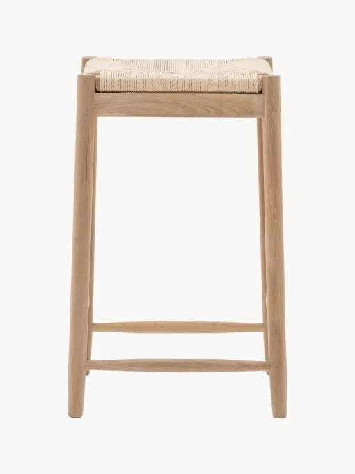 Taburete artesanal de madera de roble Eton^ Taburetes Altos|Sillas