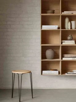 FDB Møbler Taburete artesanal de madera de fresno Skjern^ Pufs Y Otomanos|Pufs Y Otomanos