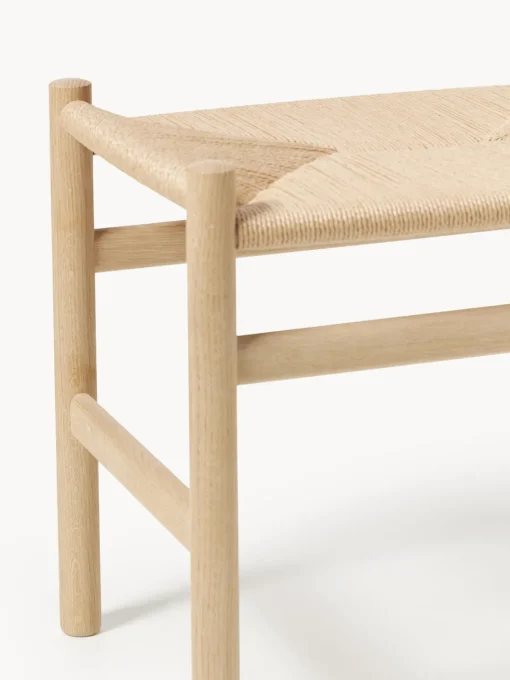 Carl Hansen & Søn Taburete con asiento tejido a mano CH53