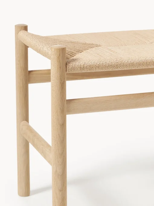 Carl Hansen & Søn Taburete con asiento tejido a mano CH53