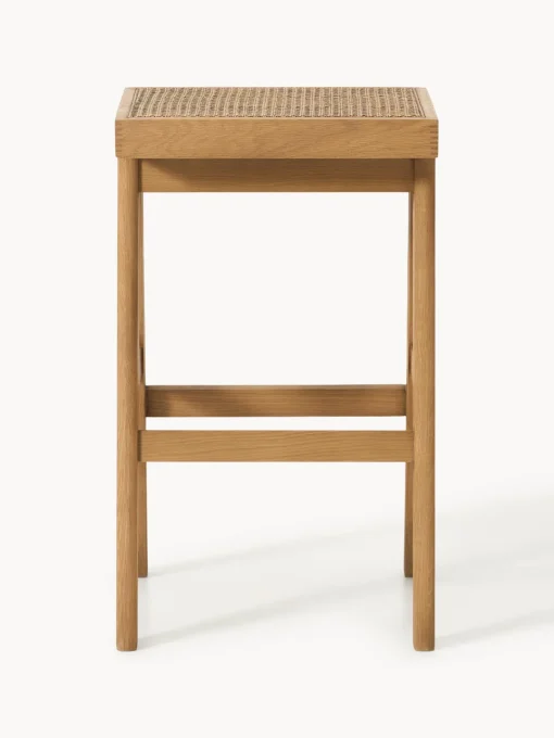 Westwing Collection Taburete de bar con tejido vienés Sissi^ Taburetes Altos|Sillas