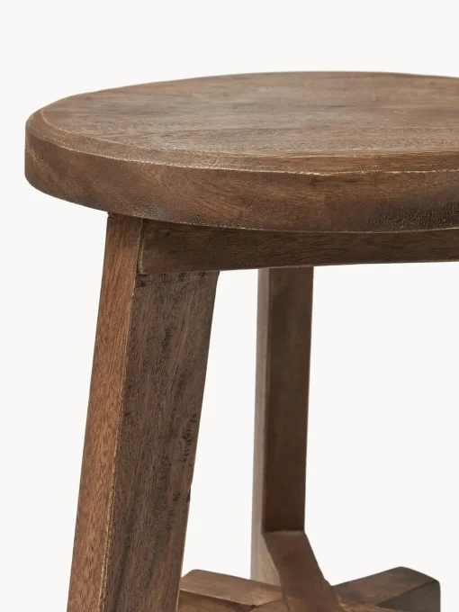 Westwing Collection Taburete de madera de acacia Dingklik^ Pufs Y Otomanos|Pufs Y Otomanos