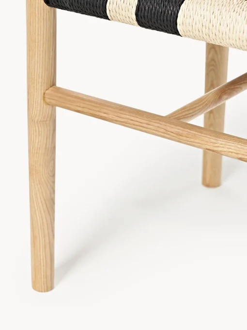 Westwing Collection Taburete de madera de fresno Mani