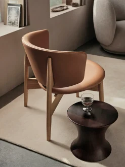 Ferm Living Taburete de madera de mango Spin^ Pufs Y Otomanos|Mesas Auxiliares