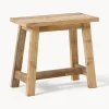 Westwing Collection Taburete de madera de teca Lawas