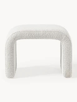 Westwing Collection Taburete en tejido bouclé Penelope