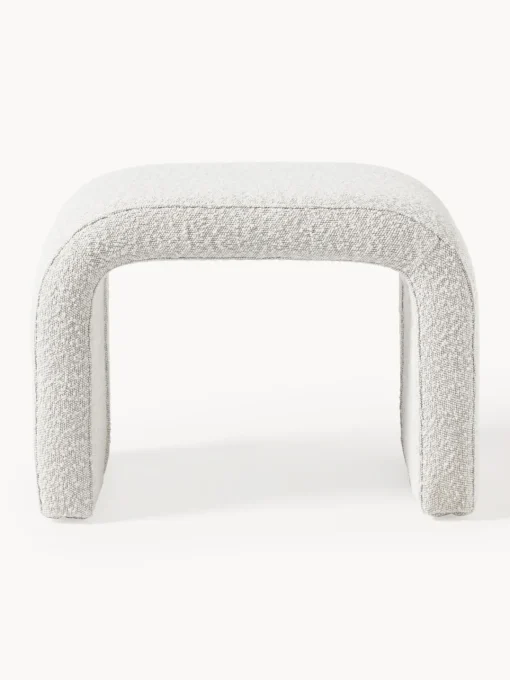 Westwing Collection Taburete en tejido bouclé Penelope