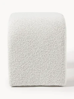 Westwing Collection Taburete en tejido bouclé Penelope