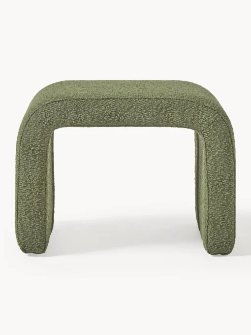 Westwing Collection Taburete en tejido bouclé Penelope